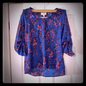 Collective Concepts Orchid Pattern Blouse